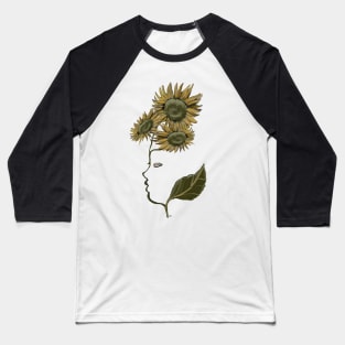lady sunflower Baseball T-Shirt